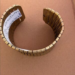 Kenneth Cole Reaction Gold-Tone Stretch Cuff Bracelet